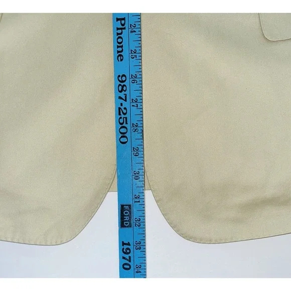 Brooks Brothers 1818 Regent Blazer Men's 42R Tan Khaki Easter Professional - Picture 9 of 11